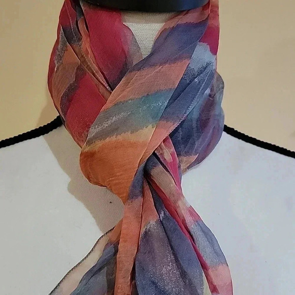 jaeger silk scarf  Vintage - Picture 3 of 7